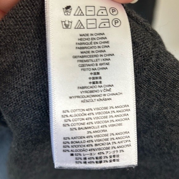 Michael Kors Gray Knit Crewneck Long Sleeve Tunic Length Sweater Size Small - Picture 5 of 6